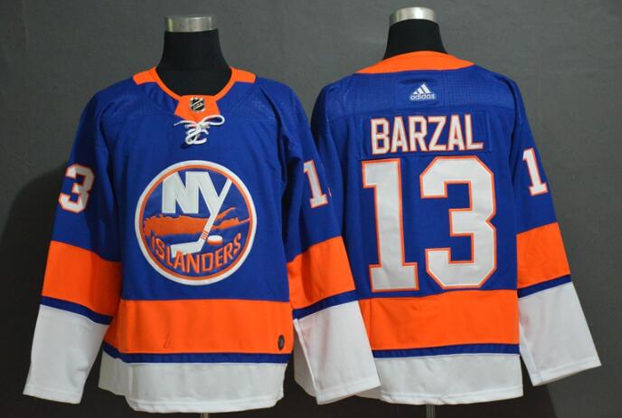 Adidas Islanders #13 Mathew Barzal Royal Blue   Stitched NHL Jersey