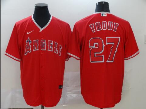 Men's Los Angeles Angels Mike Trout  Nike Red Jersey
