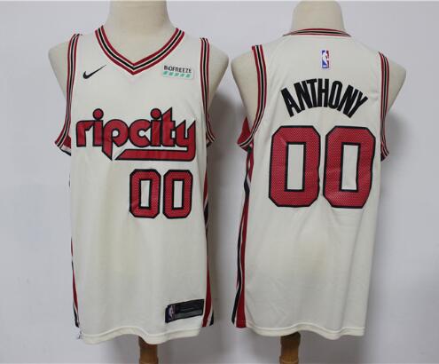 Men's Portland Trail Blazers Carmelo Anthony 00 2019/20 Stitched Jersey City Edition