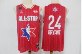 Men's Los Angeles Lakers #24 Kobe Bryant Red Jordan Brand 2020 All-Star Game Swingman Stitched NBA Jersey