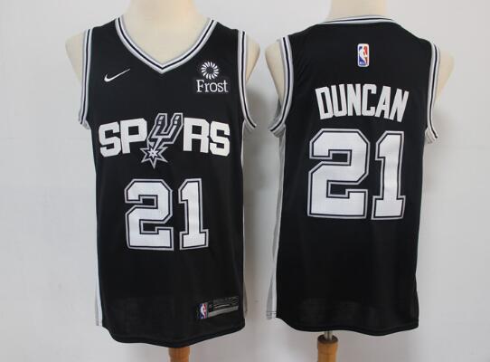 Men's San Antonio Spurs #21 Tim Duncan Black Nike   Stitched NBA Jersey