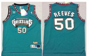 Memphis Grizzlies #50 Bryant Reeves ABA Hardwood Classics Green Throwback Swingman Jersey