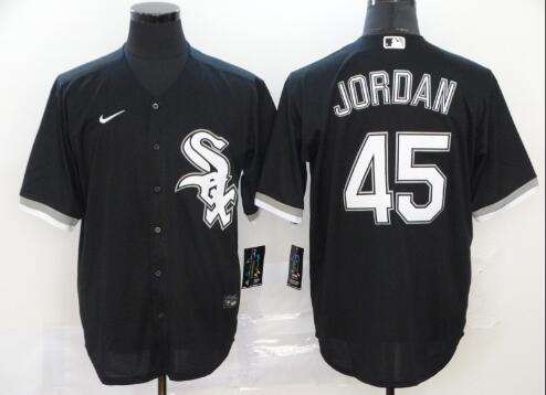 Men's Chicago White Sox #45 Michael Jordan White Stitched MLB Cool Base Nike Jersey