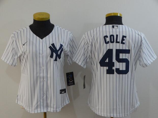 women New York Yankees Gerrit Cole Nike White Jersey