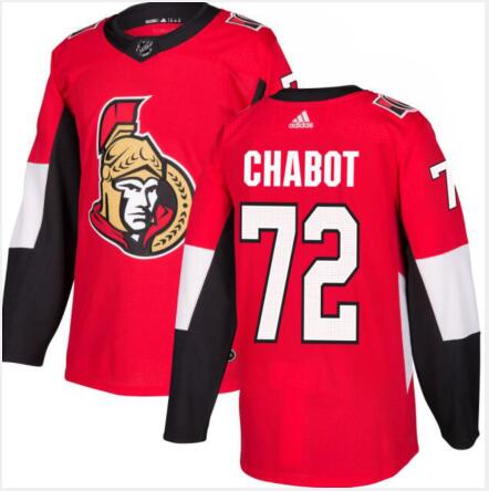Adidas Men's Ottawa Senators #72 Thomas Chabot Red NHL Jersey