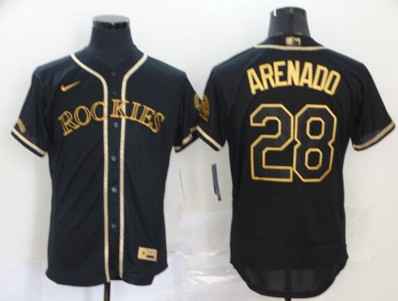 Men's Colorado Rockies #28 Nolan Arenado  Stitched MLB Cool Base Nike Jersey