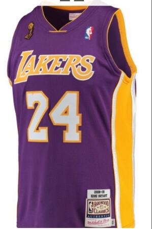 Purple Men Kobe Bryant Jerseys with champions patch Purple Men Kobe Bryant Jerseys with champions patch