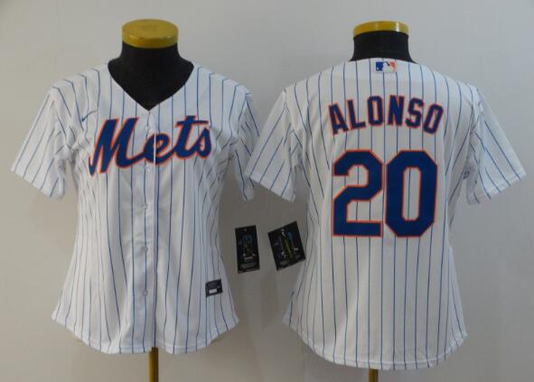 Women New York Mets #20 Pete Alonso Stitched Jersey