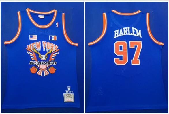 Men's New York Knicks Harlem Blue Jersey