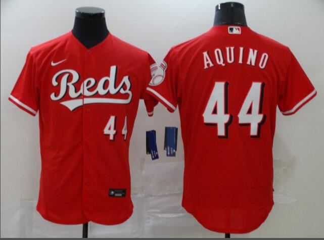 Cincinnati Reds Aristides Aquino  Men Red Stitched Jersey