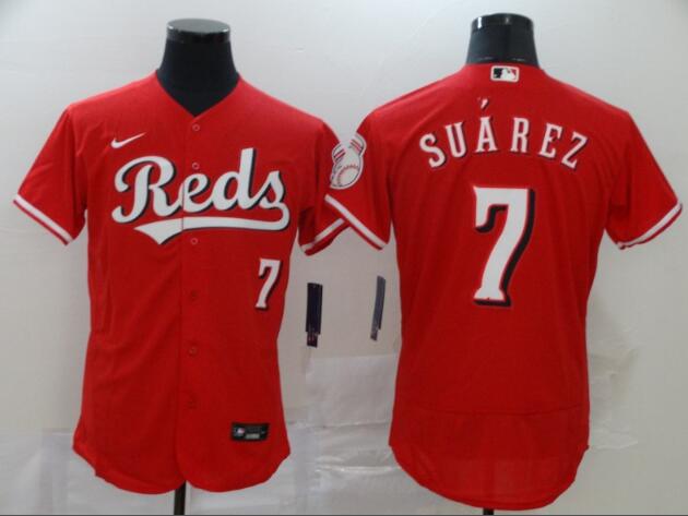 Eugenio Suarez Cincinnati Reds Men's Baseball Jersey – Red