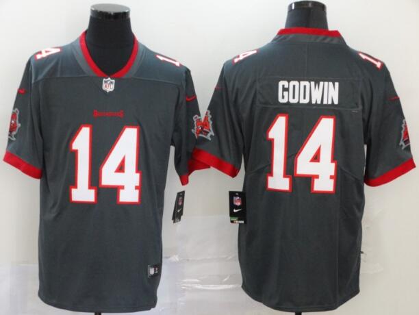 Men's Tampa Bay Buccaneers Chris Godwin Nike Pewter Alternate Vapor Limited Jersey