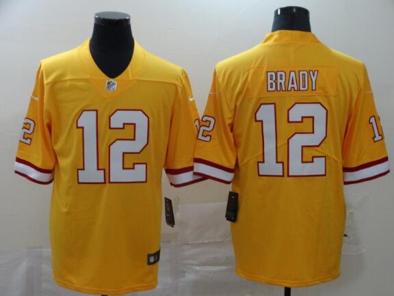 Men's Tampa Bay Buccaneers Tom Brady Nike Yellow/Gold Jersey
