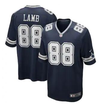 Men's Dallas Cowboys CeeDee Lamb Nike Navy 2020 NFL Stitched Jersey