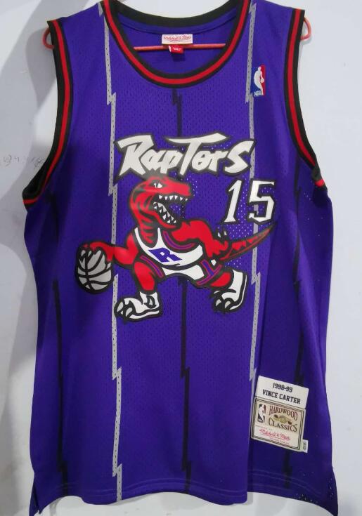 Mitchell & Ness Vince Carter Toronto Raptors 1998-1999 Throwback Men Stitched Jersey - Purple