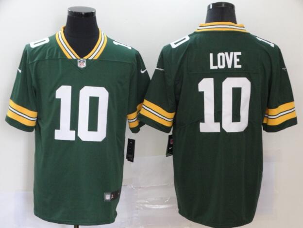 Men's Green Bay Packers Jordan Love Nike Green 2020 NFL  Stitched Jersey