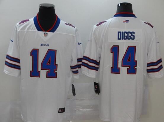 Men's Buffalo Bills Stefon Diggs Nike White  2020 Stitched Jersey