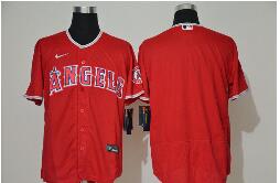 Men's Los Angeles Angels Blank Red Stitched MLB Flex Base Nike Jersey