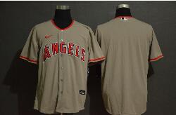 Men's Los Angeles Angels Blank Gray Stitched MLB Cool Base Nike Jersey