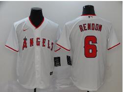 Men's Los Angeles Angels #6 Anthony Rendon White Stitched MLB Cool Base Nike Jersey