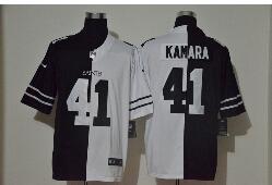 Men's New Orleans Saints #41 Alvin Kamara Black White Peaceful Coexisting 2020 Vapor Untouchable Stitched NFL Nike Limited Jersey