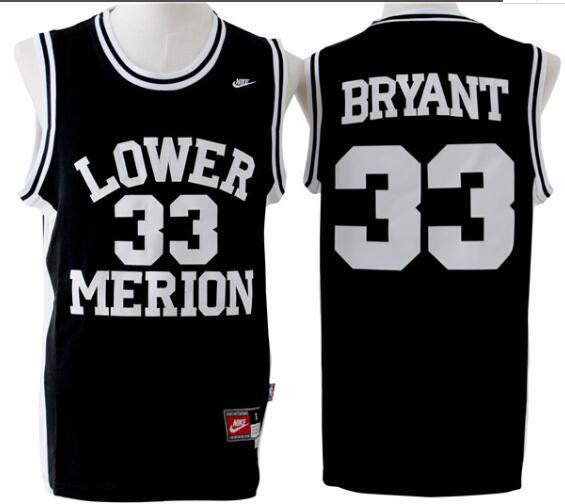 men's black 33 Kobe Bryant high school stitched Jersey
