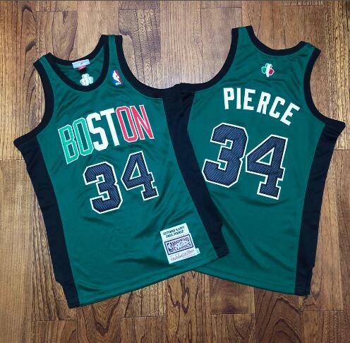 Men's Boston Celtics #34 Paul Pierce Stitched Jersey
