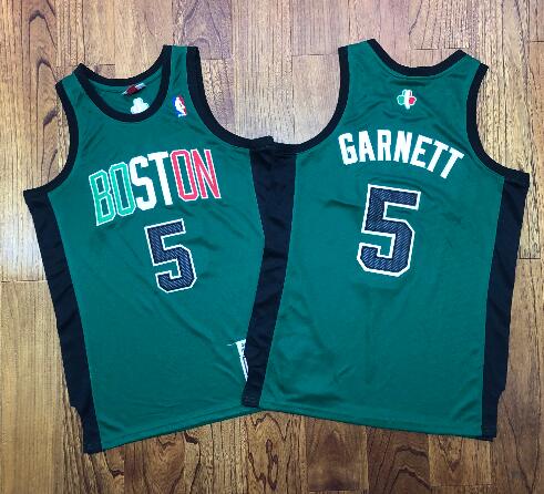 Men's Boston Celtics #5 Kevin Garnett Stitched Jersey