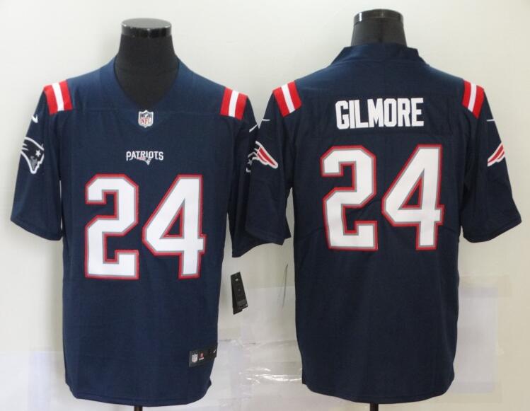 Men's New England Patriots #24 Stephon Gilmore 2020 New Navy Vapor Untouchable Limited Stitched Jersey