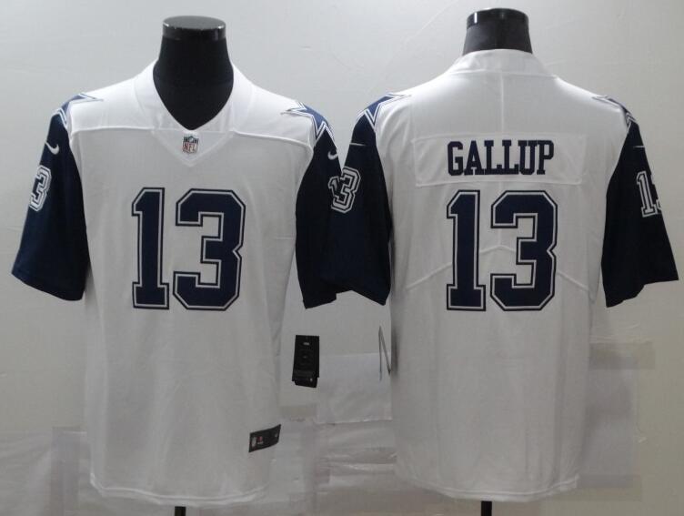 Nike Cowboys #13 Michael Gallup White men's Stitched NFL Limited Rush   Jersey