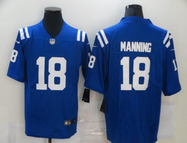 Nike Colts #18 Peyton Manning Royal Blue Team Color Men's Stitched NFL  Vapor Limited Jersey