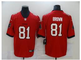 Men's Tampa Bay Buccaneers #81 Antonio Brown Red 2020 NEW Vapor Untouchable Stitched NFL Nike Limited Jersey