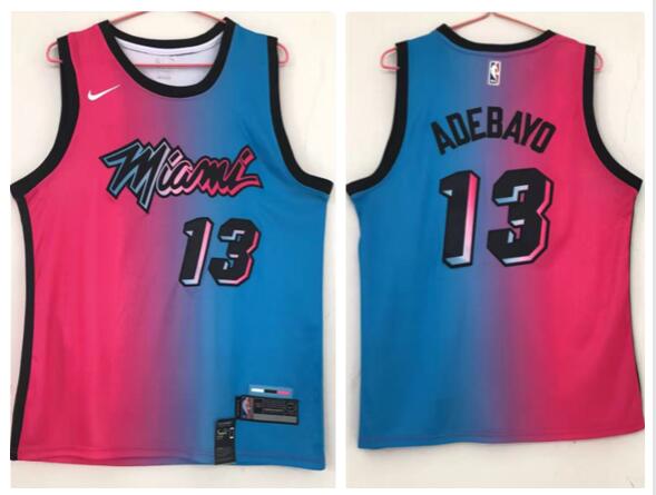 Men's Miami Heat #13 Bam Adebayo  2020-21 City Edition Stitched Jersey