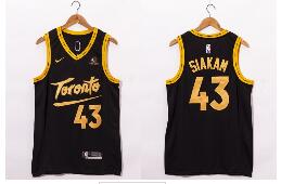 Men's Toronto Raptors #43 Pascal Siakam Black 2021 Nike City Edition Swingman Jersey With The Sponsor Logo