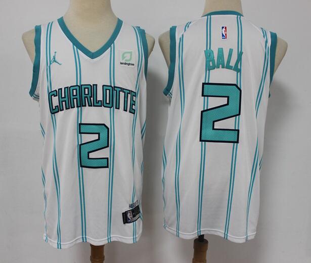 Men's Charlotte Hornets LaMelo Ball Jordan 2020 NBA stitched Jersey