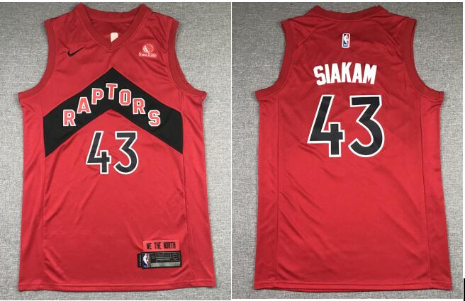 Men's Toronto Raptors Pascal Siakam 43# Red 2020/21 Jersey