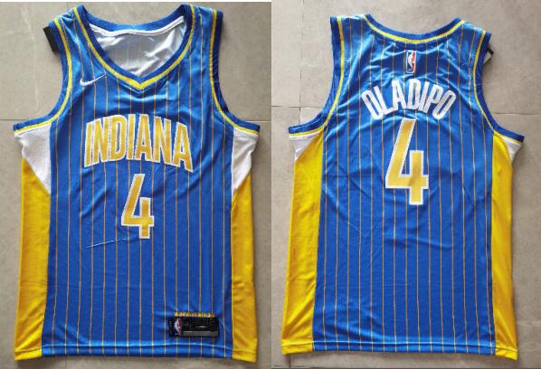 Men's Nike Indiana Pacers #4 Victor Oladipo  Stitched Jersey