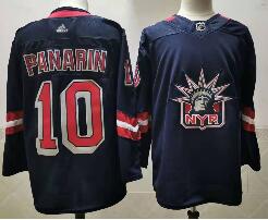 Men's New York Rangers #10 Artemi Panarin Navy Blue Adidas 2020-21 Stitched NHL Jersey