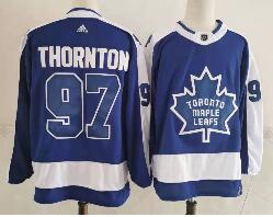 Men's Toronto Maple Leafs #97 Joe Thornton Royal Blue 2021 Retro Stitched NHL Jersey