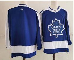 Men's Toronto Maple Leafs Blank Royal Blue 2021 Retro Stitched NHL Jersey