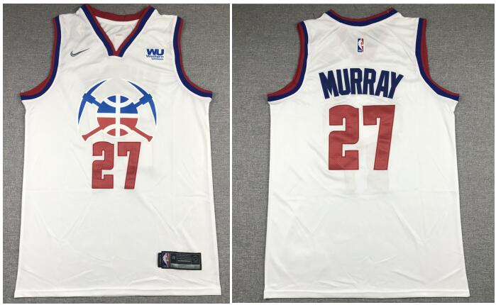 Men's Denver Nuggets #27 Jamal Murray  stitched Jersey