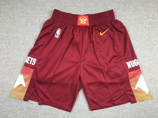 Men's Denver Nuggets Red 2021 City Edition NBA Swingman Shorts