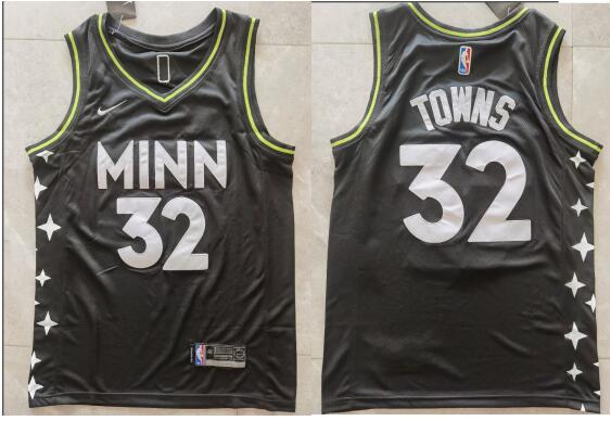 Men's Minnesota Timberwolves Karl-Anthony Towns Stitched Jersey