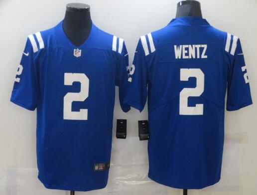 Men's Indianapolis Colts Carson Wentz 2 Nike Royal Player stitched Jersey
