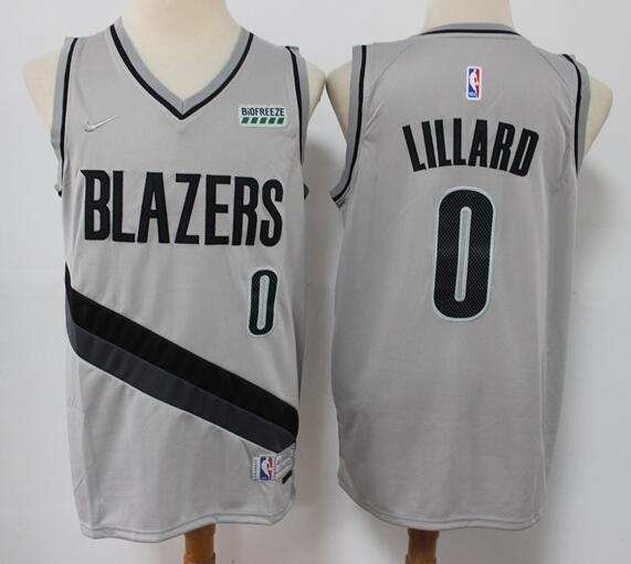 Men New NBA Portland Trail Blazers #0 Damian Lillard Jersey