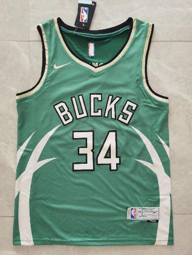 Giannis Antetokounmpo Milwaukee Bucks Nike 2020/21 Swingman Player Jersey Hunter Green – Earned Edition