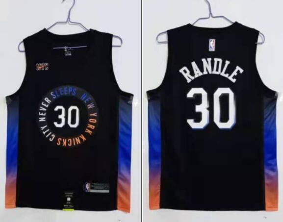 Men Julius Randle New York Knicks Black City Edition 2020-21 Jersey