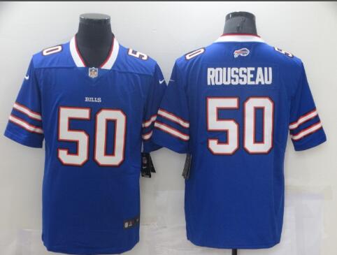 Men's Bills Gregory Rousseau Royal Jersey