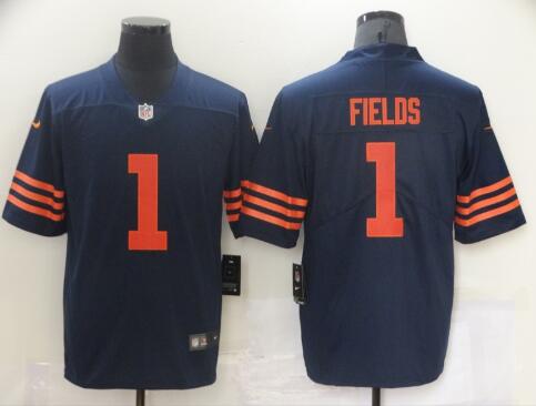 Justin Fields Chicago Bears Nike Mens 2021 NFL stitched Jersey - Navy