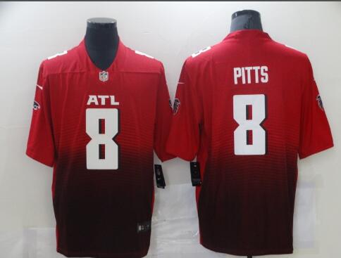 Men's Atlanta Falcons Kyle Pitts Nike Red Stitched Jersey